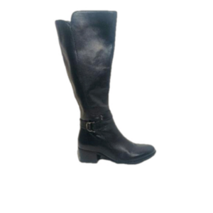 NATURALIZER KOKA BLACK TALL BOOTS WOMEN SIZE 7.5M **Zip Up**